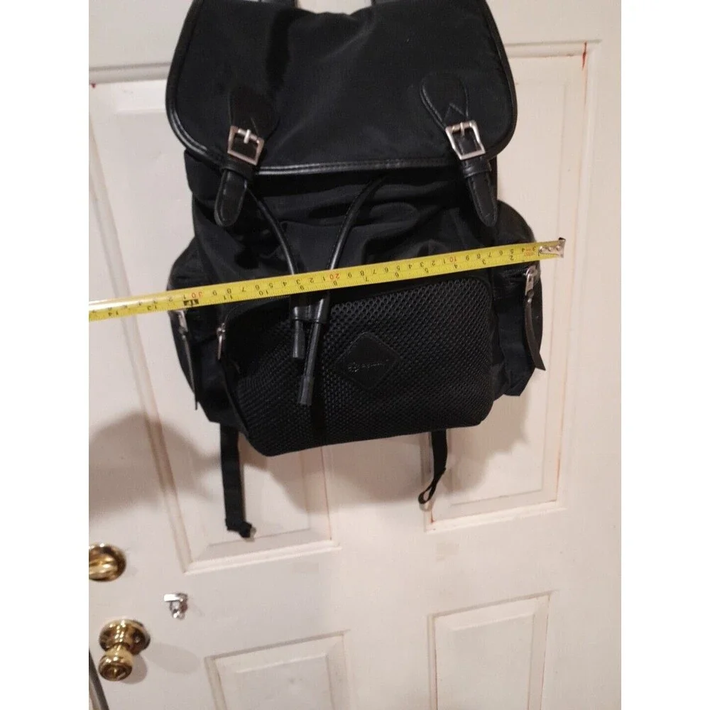 Ergo Baby Backpack, Deluxe Black  Diaper Bag, Leather Trim